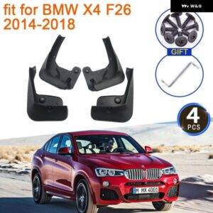 BMW 4X X4 F26 2014-18 マッドガード フレア マッドフラップ ガード抗スプラッシュフロントリアホイールフェンダー カー