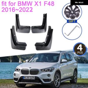 BMW X1 F48 2016-22 マッドガード フェンダー スプラッシュガード マッドフラップ フロントリアホイール 4個 カー