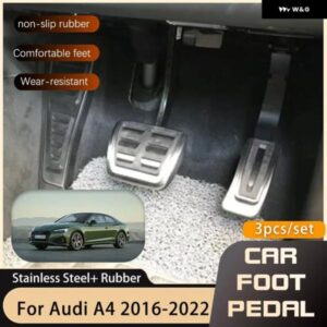 アウディ RHD ペダル A5 8W6 2018-22 ガスブレーキ ステンレス ノンスリップ フットレスト ペダル カバー パッド アクセル
