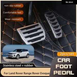 ランドローバー AT MT フットペダル レンジローバー EVOQUE L538 L551 2012 2020 オイルガス燃料アクセルブレーキノンスリップペダル カバー