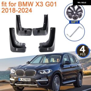 BMW X3 G01 2018-24 マッドフラップ マッドガード フェンダー スプラッシュガード フロントリアホイールカーステイング