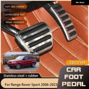 ランドローバー ステンレス フットペダル レンジローバー スポーツ L320 L494 2013 2023 アクセルブレーキノンスリップレストフットペダル