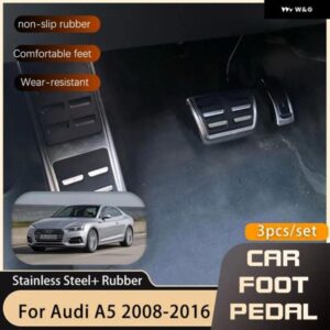 アウディ フットペダル A5 8T 2008-16 燃料ブレーキ フットレスト ペダル カバー AT MT