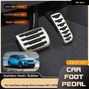 ランドローバー AT MT フットペダル レンジローバー EVOQUE L538 2011 2022 アクセルブレーキレストノンスリップペダル カバー