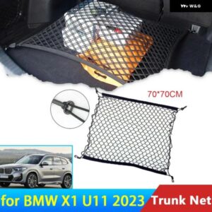 BMW 70 70 自動 X1 IX1 U11 2023 2022 トランク カーゴネット弾性収納オーガナイザーカースタイリング ステッカー 部分