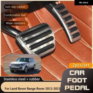 ランドローバー フットペダル レンジローバー L405 2012 2021 オイルガス燃料アクセルブレーキ穴あけ不要レストフットペダル カバー パッド