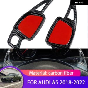 アウディ ステアリングホイール パドル延長シフター シフトカバー ステッカー 装飾 A5 8W6 2018-22