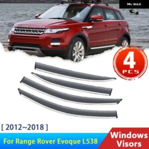 ランドローバー 4X ウィンドウ バイザー レンジローバー EVOQUE L538 2012 2018 ディフレクターレイン アイブロウ ガードバイ