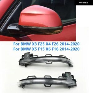 BMW X3 F25 X4 F26 X5 F15 X6 F16 2014-2020 カーウイングドアサイドバックミラー ウィンカーライト ランプ