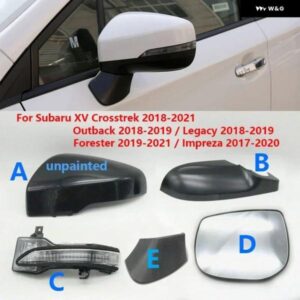 スバル アウトバック レガシィ フォレスター XV クロストレック 2018-2020 ウイングドアサイドバックミラー アンダーカバー キャップ