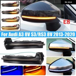 アウディ 2個 ダイナミック ウインカー A3 8V S3 RS3 サイドミラー ライト LED ウインカー 2013-16 2018 2019 2020 矢印フラッシャー