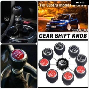 スバル スエード レザー ギアシフト レバーノブ レガシィアウトバックフォレスターインプレッサ STI WRX スティックシフター