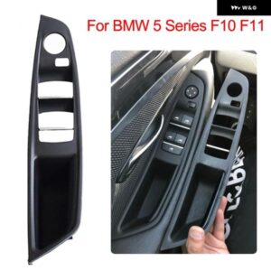 BMW アップド左ハンドル用席側 インナードア ハンドルパネル トリム ブラック 5シリーズF10 F11 F18 520I 523I 525I 528I 535I