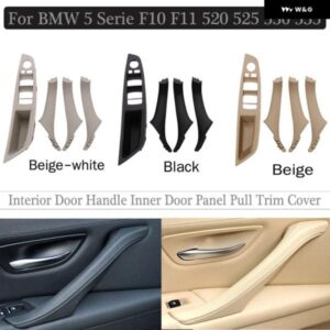 BMW ブラック 車インナー ドア パネル ハンドル プル トリム カバー 5シリーズ F10 F11 520I 528I 525D 535I 51417225857 51417225853