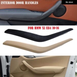 BMW X1 E84 X1 16D/16I/18D/20D/23D 2008-2016 ブラック/車内ドア インナーハンドル パネル プルトリム カバー 51412991777