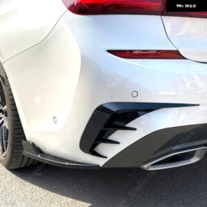 BMW グロスリアバンパー カナードベント M-PACK サイドスプリッター 3シリーズ G20 320E 330E 318I 320I 325I 330I 340I 2019-2022