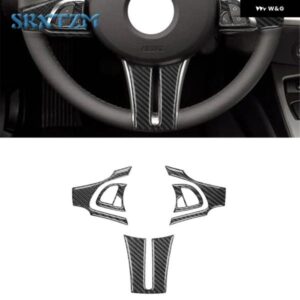 BMW Z4 E85 37834 カーボン インテリア ステアリングホイール カバー トリム ステッカー