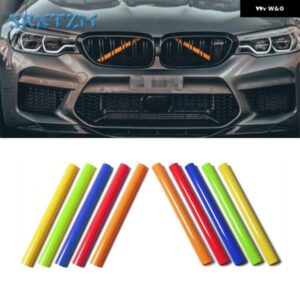 BMW M スポーツスタイル フロントグリル トリム ストリップ カバー フレーム ステッカー X3 F25 X4 F26 G02 G01 G30 G20 F20 F10 F30 X5 カー