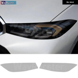 BMW 2個 ヘッドライト フィルムクリアスモークブラック TPU ステッカー 3シリーズ 2023 フェイスリフト G20 G21