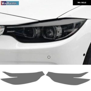 BMW 2個 ヘッドライト フィルムフロントライトクリアスモークブラック TPU ステッカー M4 F82 F83 4シリーズ F32 F33 F36