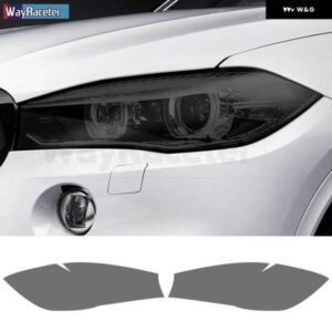 BMW 2個 ヘッドライト フィルムクリアスモークブラック TPU ステッカー X5 F15 X5M F85 M パフォーマンス