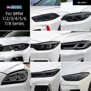 BMW スモークブラック TPU ステッカー ヘッドライト フィルム F40 F22 F44 F30 F31 G20 F34 F32 F36 F10 G30 F06 F07 F12 F01 G11