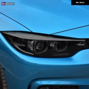 BMW 2個 ヘッドライト フィルム ヘッドランプ 修復クリア黒 TPU ステッカー 4シリーズ F32 F33 F36