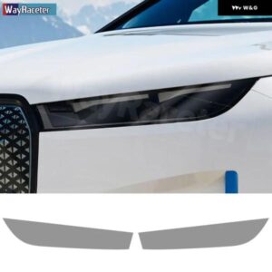 BMW 2個 ヘッドライト フィルムクリアスモークブラック TPU ステッカー IX 2022 2023 I20 M60
