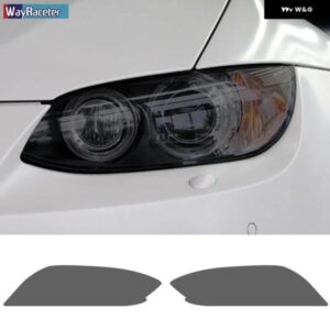BMW 2個 M パフォーマンス ヘッドライト フィルムフロントライトクリアスモークブラック TPU ステッカー M3 E90 E92 E93 F80