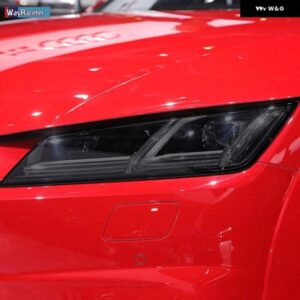 アウディ 2個 ヘッドライト フィルム ヘッドランプ クリア黒 TPU ステッカー TT TTS TTRS MK3 8S 2015-現在