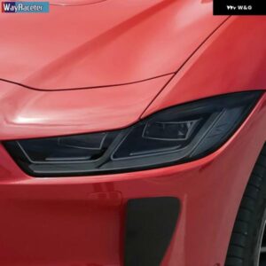 ジャガー 2個 ヘッドライト フィルム自己修復クリア黒 TPU ステッカー I ペース 2018 2019 2020