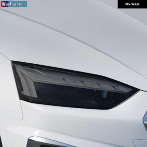 アウディ 2個 ヘッドライト フィルムビニールクリア黒 TPU ステッカー A5 8T 8F 8W6 S5 RS5 2012-現在