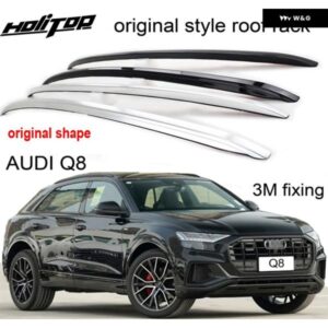 アウディ OEM スタイル ルーフ ラック バー ルーフ レール Q8 2022 2023 2024 形状 合金 ドリル穴 簡単な取り付け