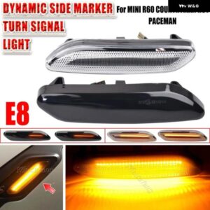 BMW MINI COOPER R60 R61 COUNTRYMAN PACEMAN ダイナミック スクロール 点滅 LED サイド マーカー インジケータ ー ランプ ターン シグナル フェンダー