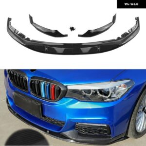 BMW フロントバンパー スポイラー リップ G30 G31 M テックスポーツ 2017-2020 5シリーズ 520I 525I 530I 540I カーボンルックロワースプリッター