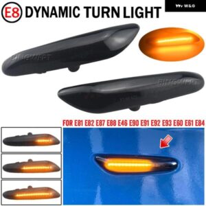 BMW ダイナミック LED フェンダー ライト サイド マーカー E60 E61 E90 E91 E81 E84 E88 E92 E93 E82 E46 1 3 5シリーズ X1 2004 2010 フラッシャー