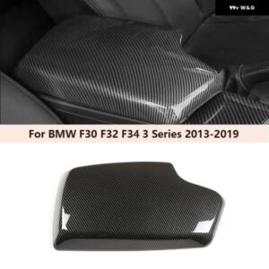 BMW LHD ABS カーボンセンターコンソール アームレスト カバー トリム F30 F32 F34 3シリーズ 2013-2019 カー
