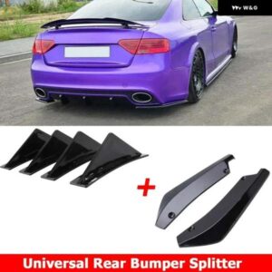 アウディ A3 A4 A7 A8 B7 B8 RS6 RS7 S3 S4 TT セダンリアバンパー スプリッター カバー + ディフューザー ふかひれ ステッカー カー