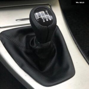 BMW ギア シフトノブ 5スピード 6スピード E90 E91 E92 LHD マニュアル ギアボックス ハンドルレバースティックと PU レザーブーツ