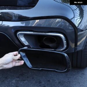 BMW X5 G05 X7 G07 2019 + M スポーツステンレスバージョンパイプ 喉排気出力テールフレームトリムカバー アクセサリー