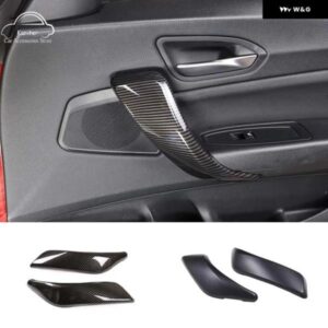 BMW 1シリーズ 2シリーズ F20 F21 F22 F23 2012-18 ABS カーボンスタイルインナードアハンドルカバー 装飾 ステッカー アクセサリー