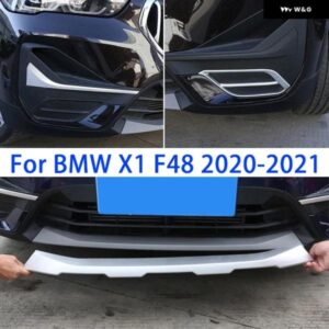 BMW ABS クロームバンパー ガードプレートフロント フォグランプ グリル装飾フレーム外装アクセサリー X1 F48 2020-2021