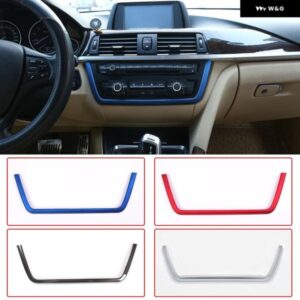 BMW カーセンターコンソールマルチメディアフレームトリム ABS クローム 3 4シリーズ 3シリーズ GT F30 F36 316 318 320 2013-2019 カーアクセサリー