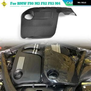 BMW カーボン エンジン カバー ボンネット F80 M3 F82 F83 M4 2014-2019 フード内側 エンジン カバー トリムフードボンネットプロテクター