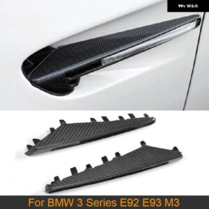 BMW カーボンフェンダー サイド ウィンカー ランプライトカバー TRIME 3シリーズ E92 E93 M3 コンバーチブルクーペ 2ドア 2008 - 2011