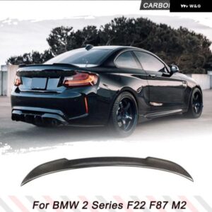 BMW 2シリーズ F22 F87 M2 M2C M スポーツクーペ 2014 - 2019 カーボンリアトランク レーシングスポイラー ブーツ リップウイング リップ