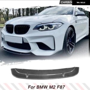 BMW フロントバンパー リップスプリッター F87 M2 2016 - 2018 フロントバンパー リップスポイラー スプリッターヘッドバンパー カーボン FRP