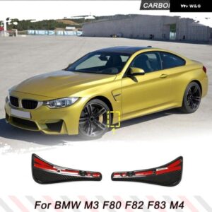 BMW カーボンカーフェンダー フレア マッドガード 3 4シリーズ F80 M3 F82 F83 M4 2014-2019 カーレースフロントスプラッシュガードフェンダー