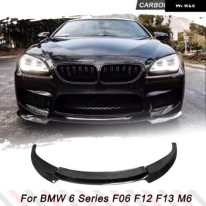 BMW カーボンフロントバンパー リップスプリッター 6シリーズ F06 F12 F13 M6 ベースセダンコンバーチブルクーペ 2014-2017 FRP フロントリップ FRP