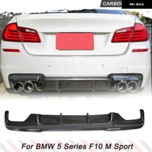 BMW カーボン/FRP リアバンパー ディフューザーリップスポイラー 525I 528I 5シリーズ F10 M テック M スポーツセダン 2011 - 2016